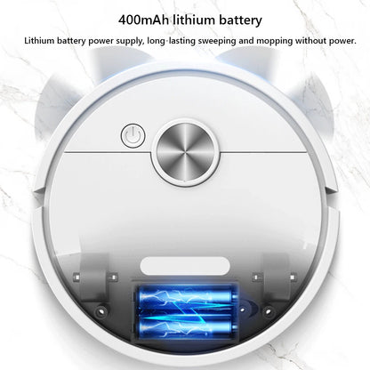Robot Aspirador y Mopa Recargable 3‑en‑1 — Succión Fuerte para Pelo de Mascotas y Suciedad Rebelde