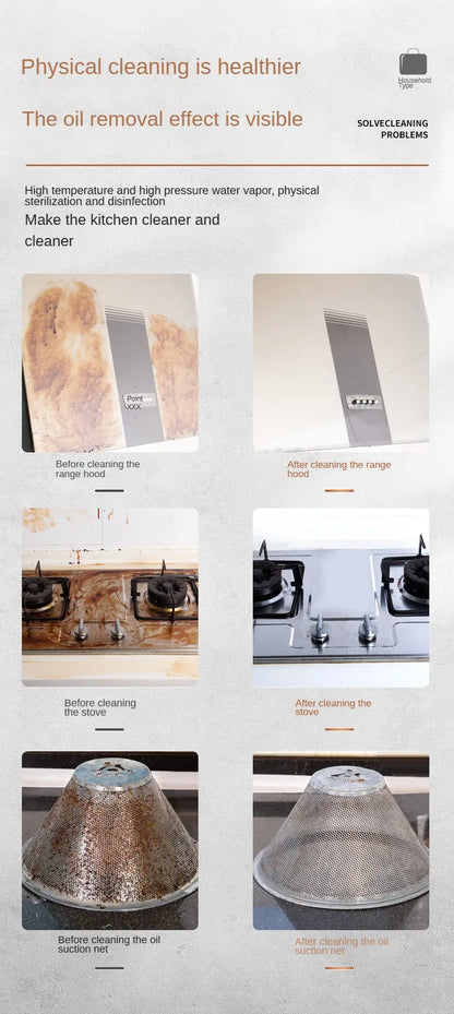Limpiador a vapor de alta temperatura para esterilizar aire acondicionado, campana y coche — 110V (enchufe US) / 220V (enchufe EU)